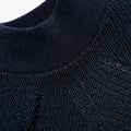 Navy Lurex Knit Maxi Dress