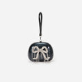 Black Pearl Top Handle Clutch Bag
