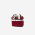 Burgundy Crystal Vanity Case