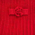 Red Ribbed Knit Skirt