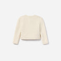 Cream Sequin Cardigan