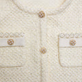 Cream Sequin Cardigan