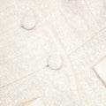 Cream Boucle Bow Detail Top