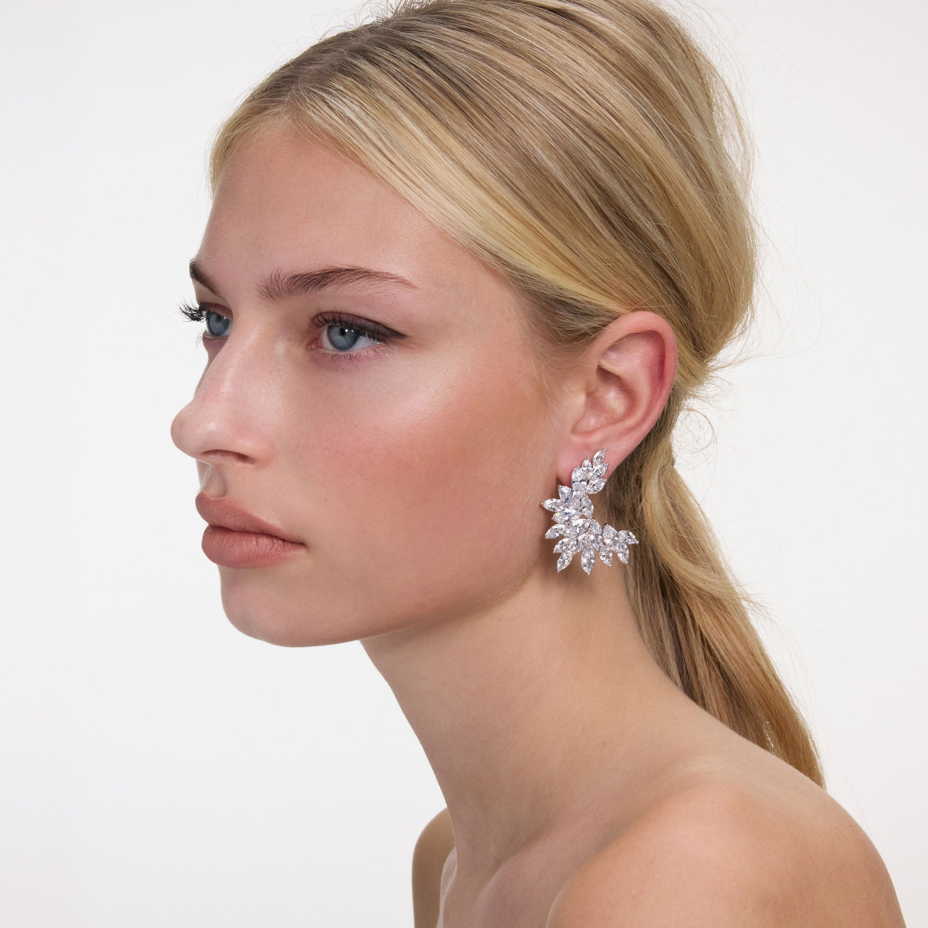 Crystal Cuff Earrings