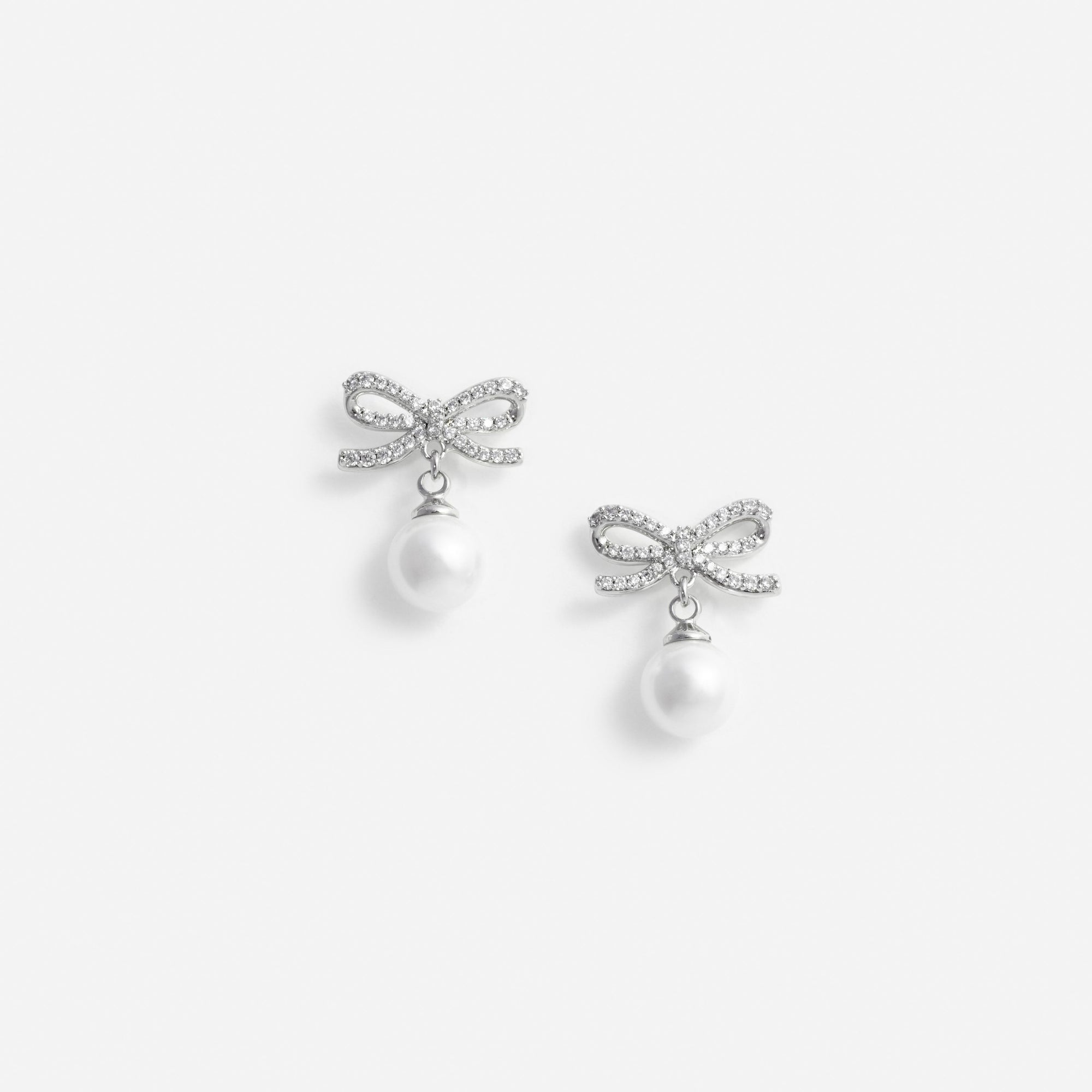 Bow Pearl Earrings