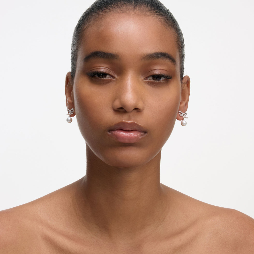 Bow Pearl Earrings
