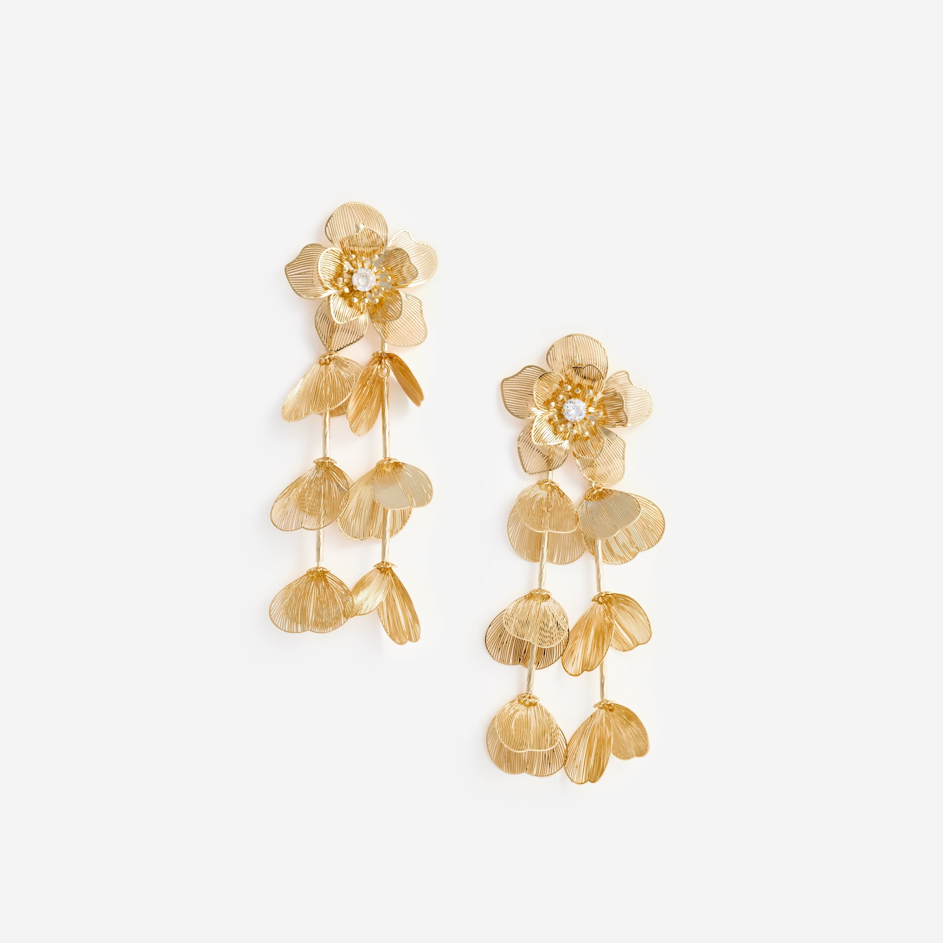 Gold Flower Earrings