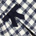 Navy Check Boucle Dress