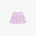 Pink Pointelle Ribbed Knit Skirt