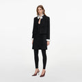Black Boucle Flower Jacket