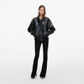 Black Oversized Faux Leather Jacket