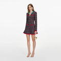 Multi Textured Knit Mini Dress