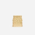 Gold Floral Engraved Micro Bag