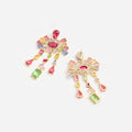 Multi Crystal Cluster Earrings