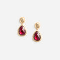 Gold Ruby Earrings