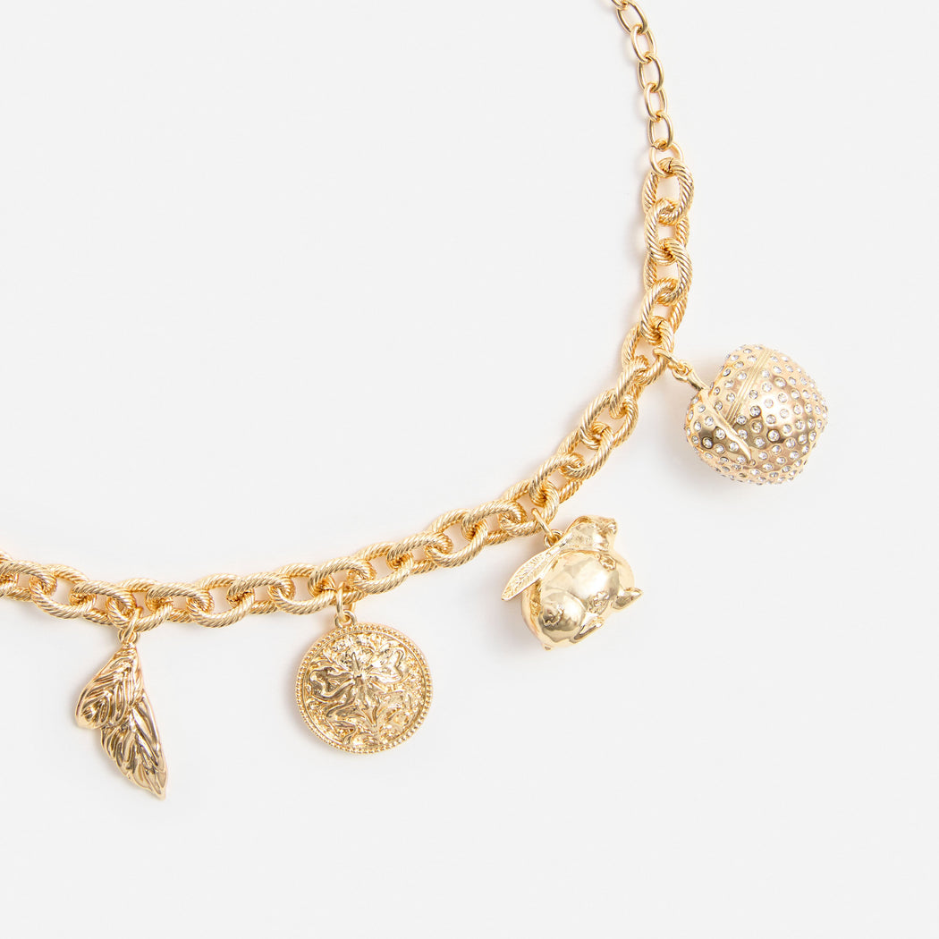 Gold Charm Bracelet