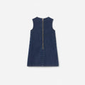 Blue Denim Lace Bib Dress