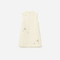 Cream Floral Jacquard Sleeveless Dress