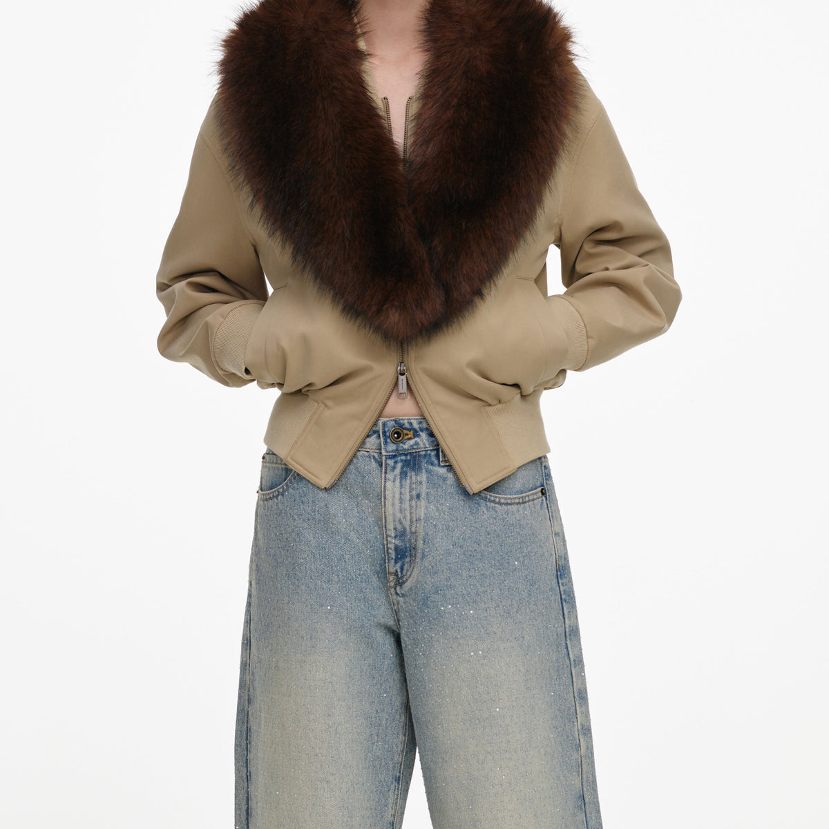Bleached Wash Jeans