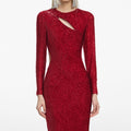 Red Fil Coupe Maxi Dress