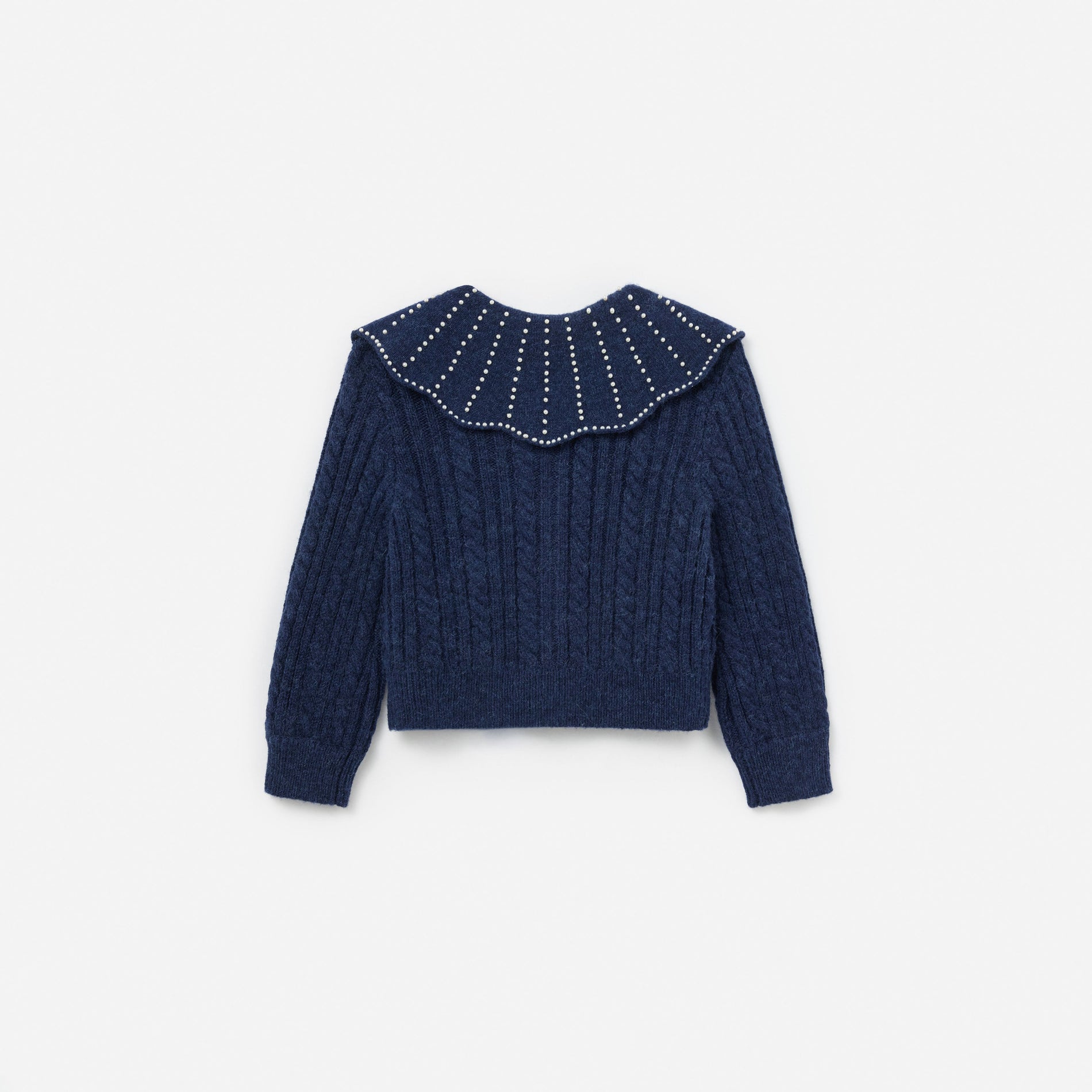 Navy Alpaca Cardigan