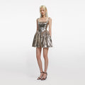 Gold Sequin Mini Dress