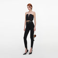 Black Bandeau Jersey Top