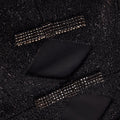 Black Boucle Bow Mini Dress
