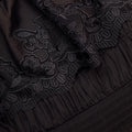 Black Cotton Off Shoulder Midi Dress