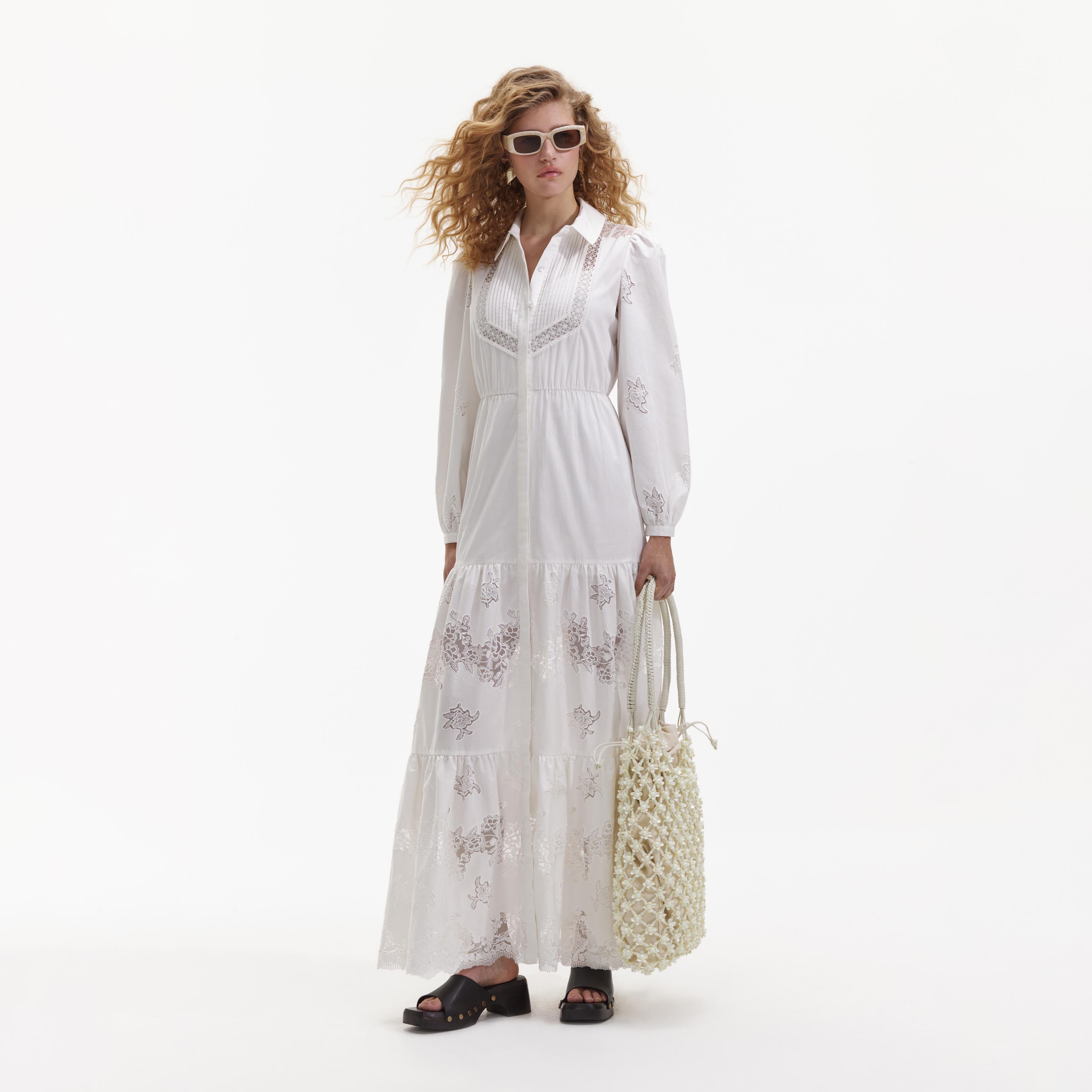 White Cotton Maxi Dress