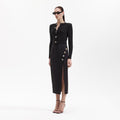 Black Cashmere Blend Cardigan