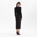 Black Cashmere Blend Cardigan