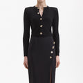 Black Cashmere Blend Cardigan