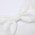 White Crepe Bow Jumpsuit