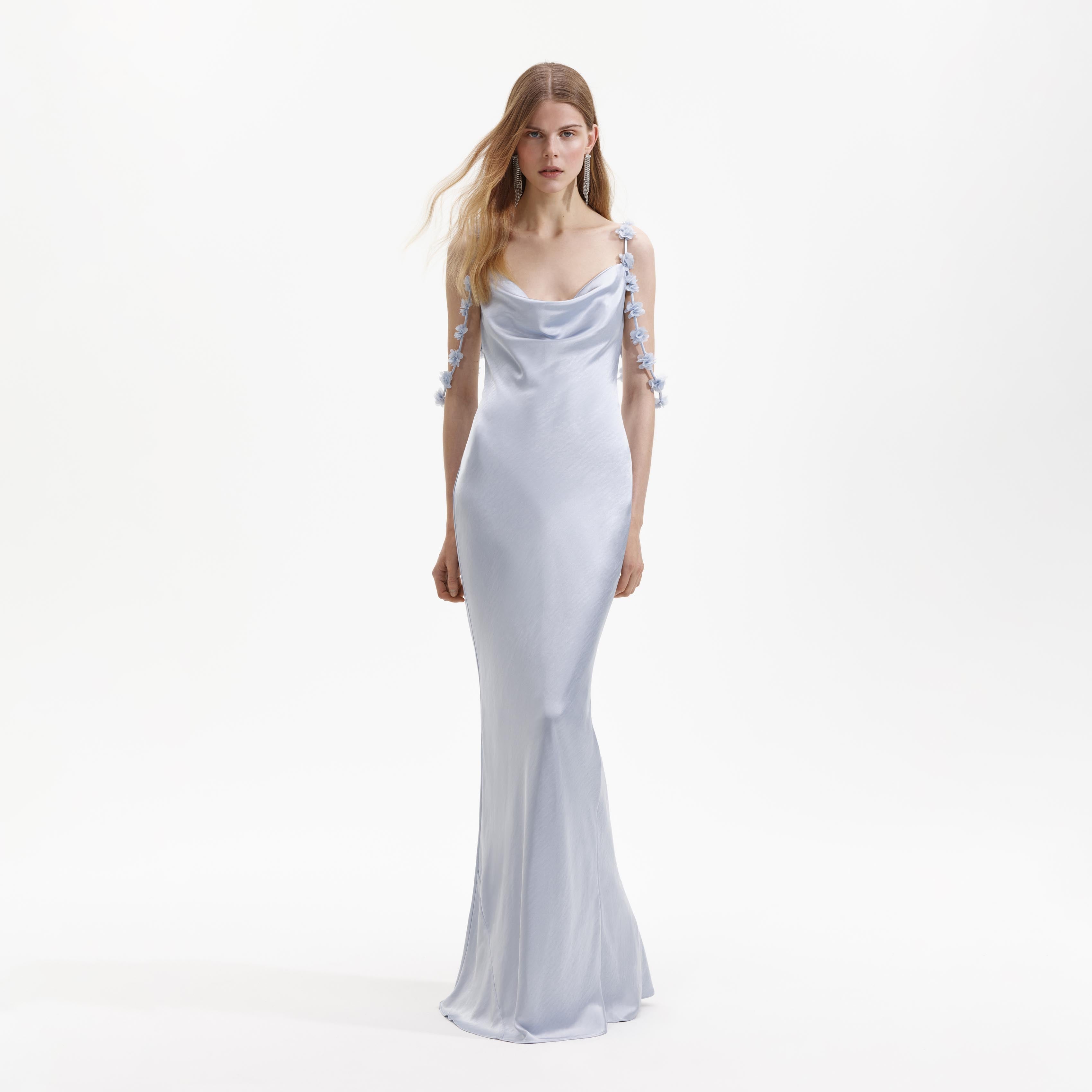 self-portrait dress Women's Metallic Jacquard Midi - Yellow Elegance and ease meet in this check chiffon midi dress Silver Rhinestone Drape Maxi Dress