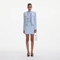 Blue Check Cardigan