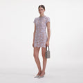 Lilac Lace Mini Dress
