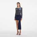 Charcoal Blue Rose Lightweight Jumper
