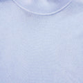 Blue Viscose Knit Short Sleeve Top