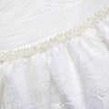White Organza Bandeau Midi Dress