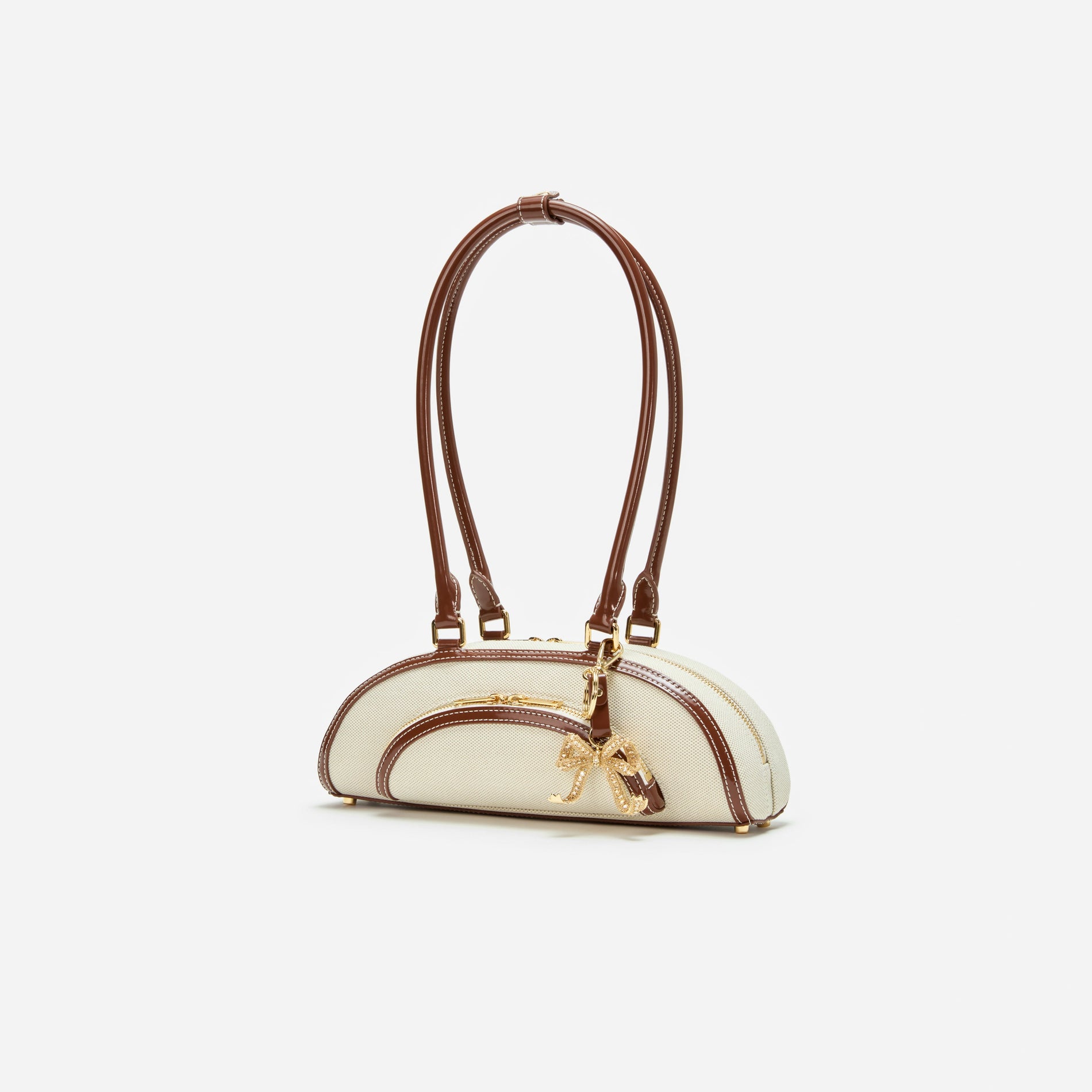 A photo of the Canvas Curved Shoulder Bag