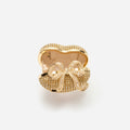 Gold Crystal Heart Clutch