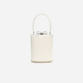Champagne Satin Mini Bow Bag