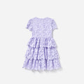 Lilac Butterfly Lace Dress