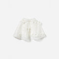 White Embellished Tulle Cape