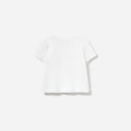 Cream Jersey Flower T-Shirt