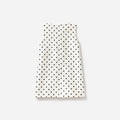 Cream Sleeveless Polka Dot Taffeta Dress