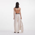 Cream Denim Jeans