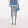 Blue Lace Tights