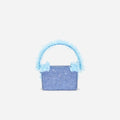 Blue Crystal Lace Detail Bag